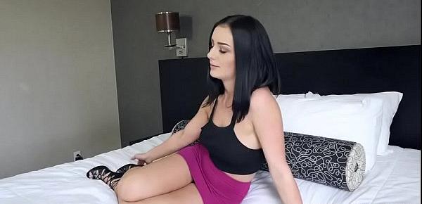 Lovely Brunette Shoots Her First Porn - TeamSkeet